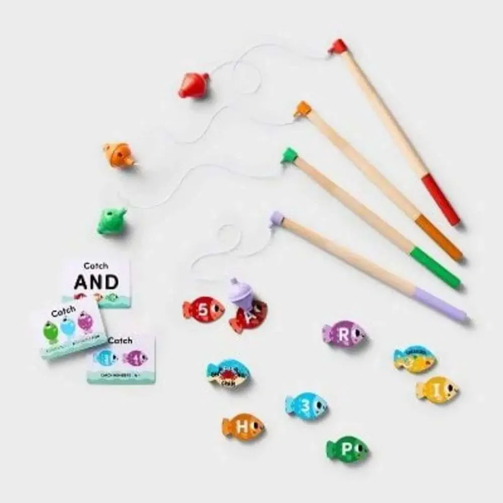 Gigglescape Family Fish & Learn‎ Educational Fishing Game Set